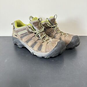 Keen Voyageur Shoes Women Size 10.5 Brown Green Waterproof Hiking Trail 1010141